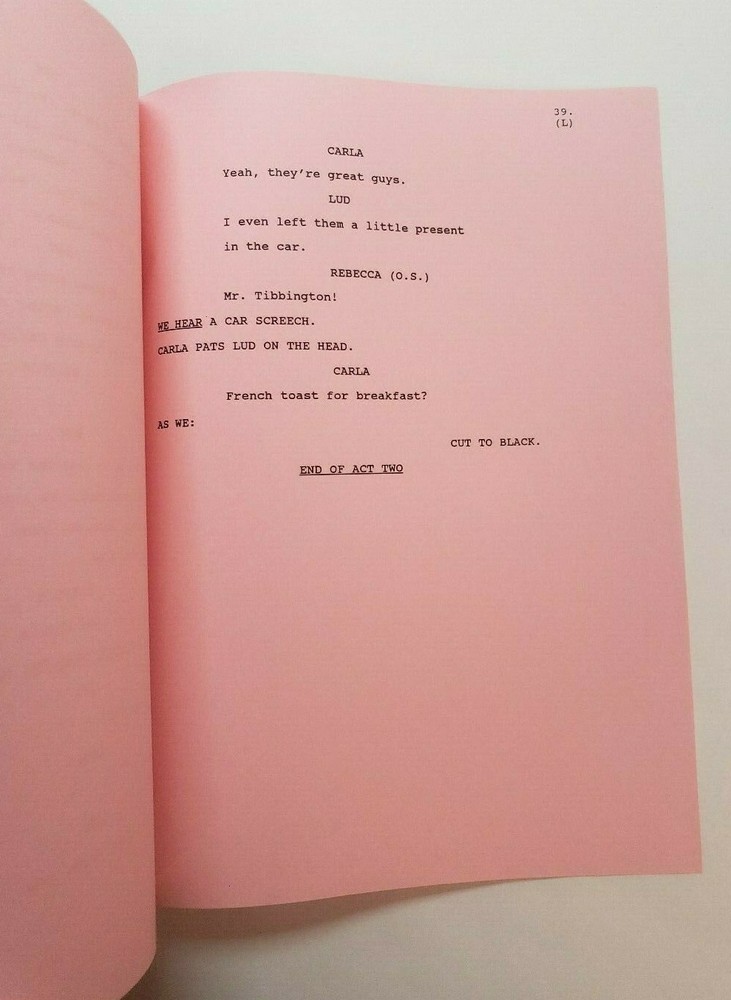 CHEERS / Dan Staley & Rob Long 1991 TV Script, Ted Danson "Unplanned Parenthood"