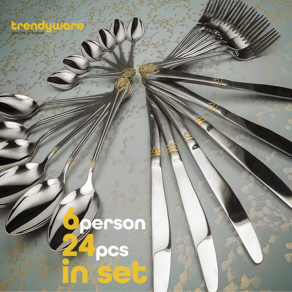 Silverware Set Limited Edition – 24 Piece Dinnerware Set – Flatware