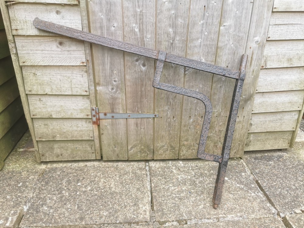 Antique Cast Iron Fire Crane