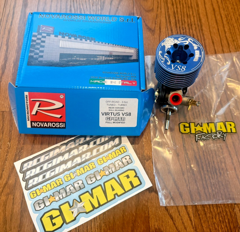 Gimar Novarossi Virtus VS8 .23 Offroad Ceramic, Hand Modified Engine for Buggies