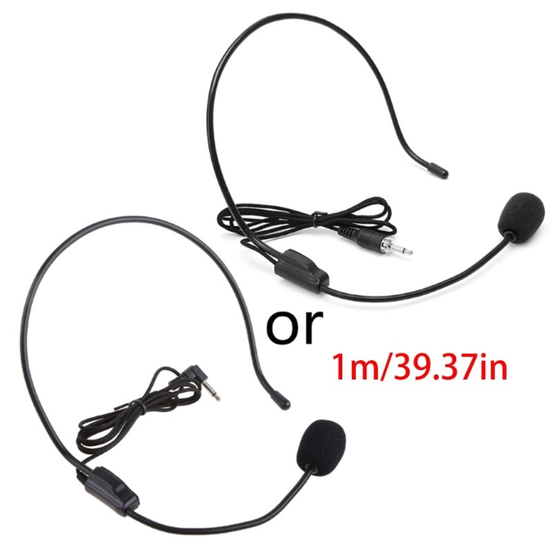 Professional 3.5MM Wired Microphone Headset Studio Speaker Voice Amplifier