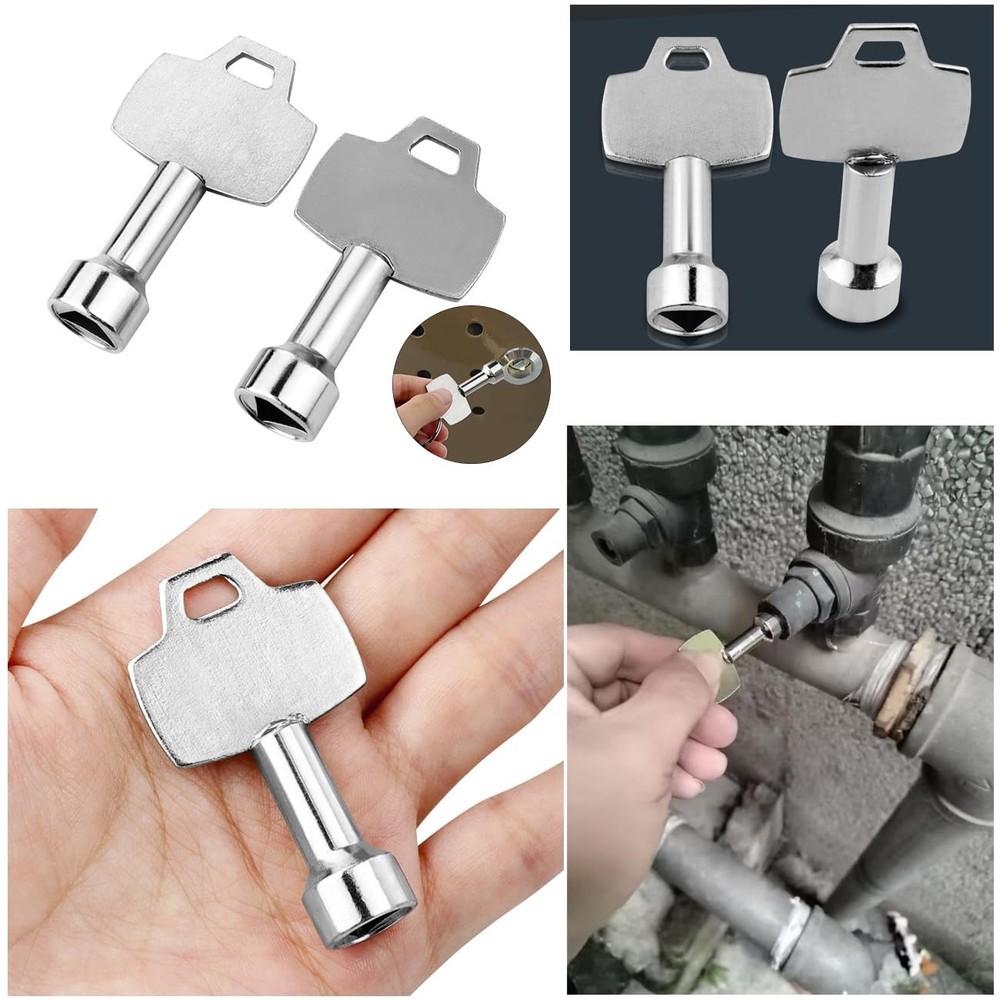 TorSor 5 Pack Trash Can Key Utility Keys Triangular Socket Key Electrical Cab...