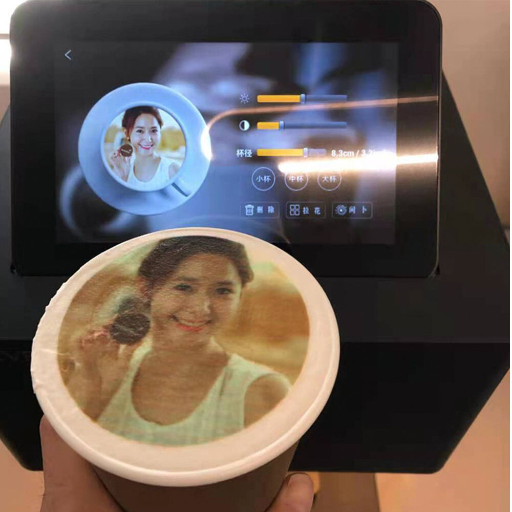 Automatic Latte Art Machine Coffee Printer Food Surface Printer Caramel Wifi