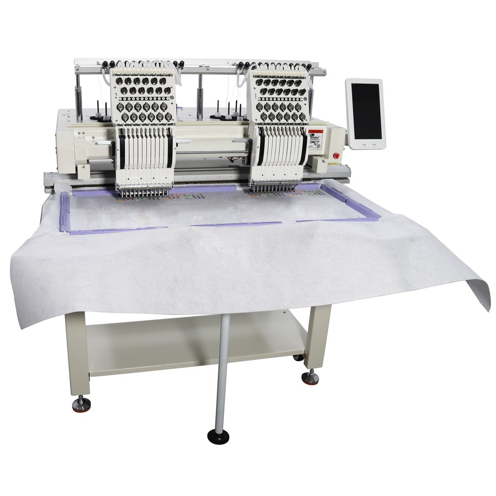 Auto Computerized Embroidery Machine for Flat/Hat Embroidery 2-head 12 Needles