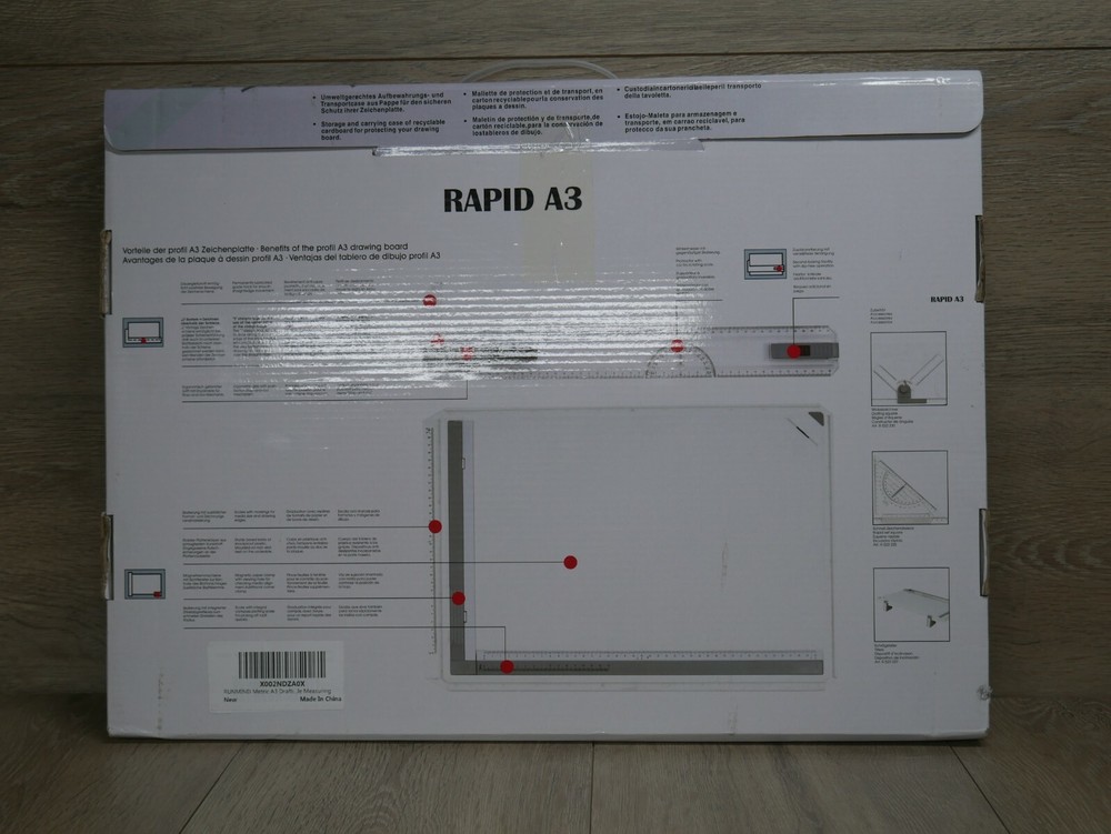 RUNMIND Metric A3 Drafting Table Drawing Board and Measuring System