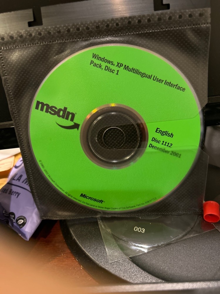 AUTHENTIC NEW RARE Microsoft Windows XP Multilingual User Interface Pack Disk1+2