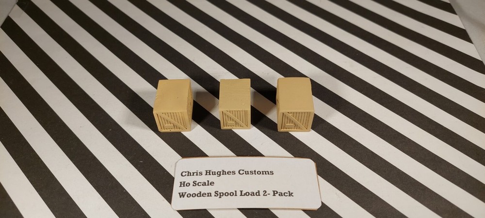 HO Scale Wooden Spool Load 2-Pack