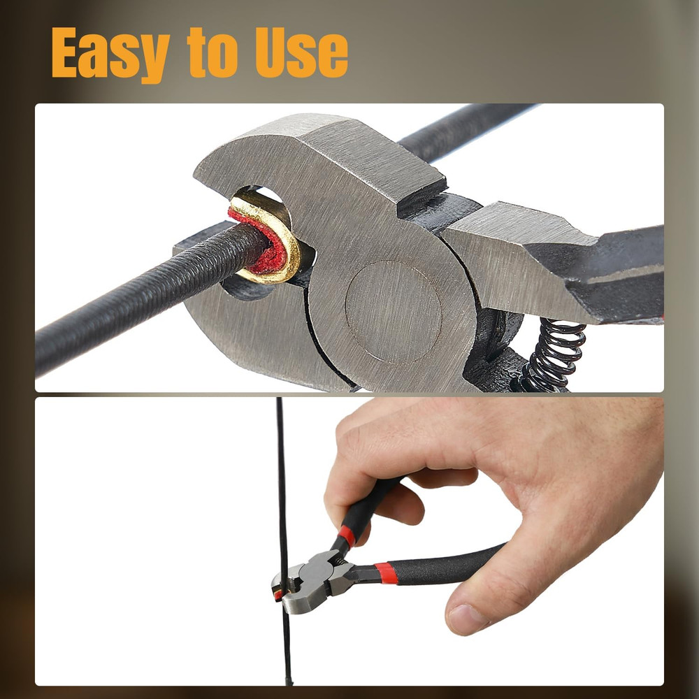 Archery Bow String Nocking Points Set – 20 Pcs Brass Nocking Points and Pliers