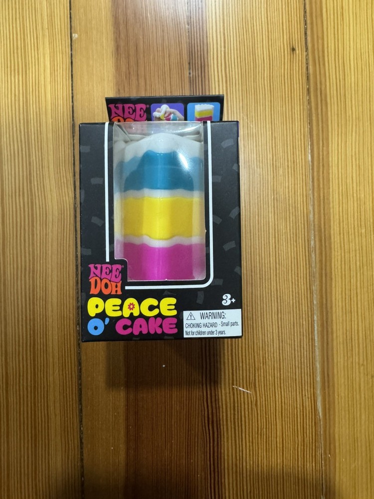 Authentic NIB NeeDoh Peace O’ Cake Squishy Soft Cloud