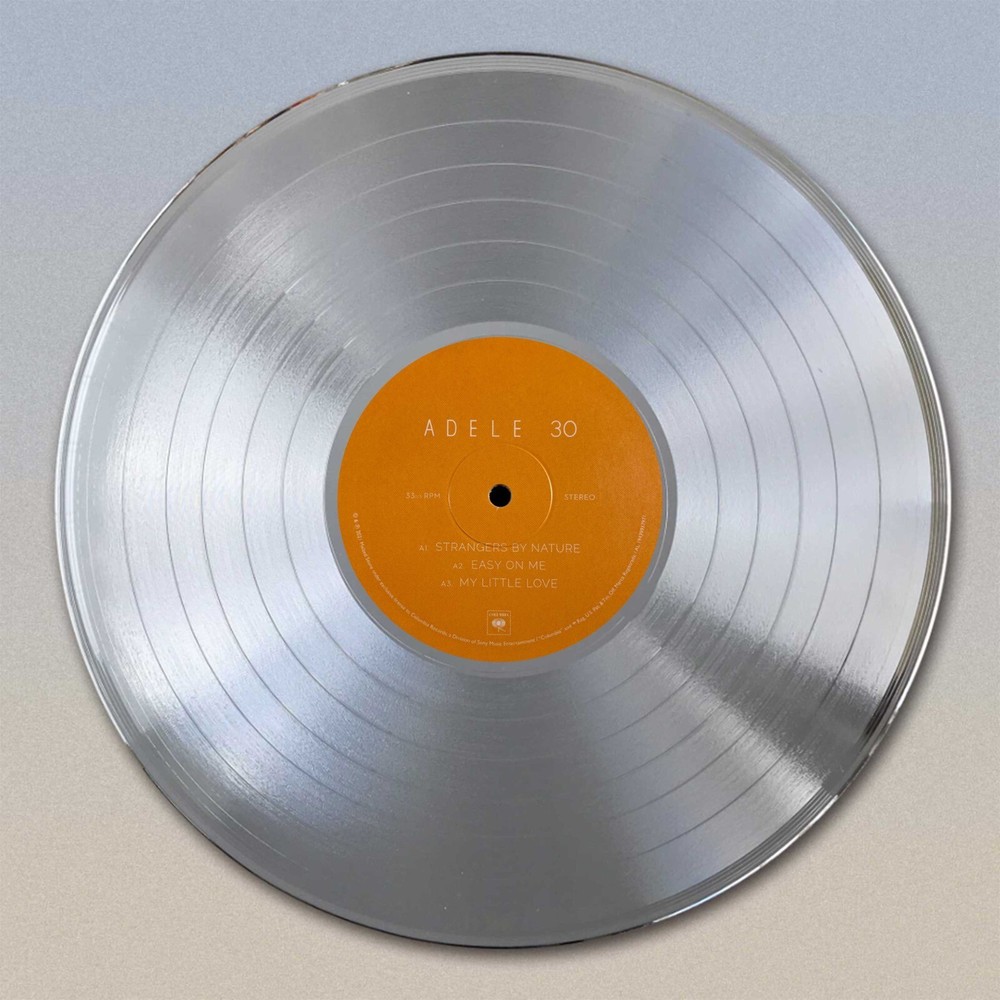 Adele "30" Gold LP Record wall art