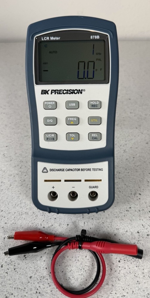 BK Precision 878B Dual-Display Handheld LCR Meter Clean!!