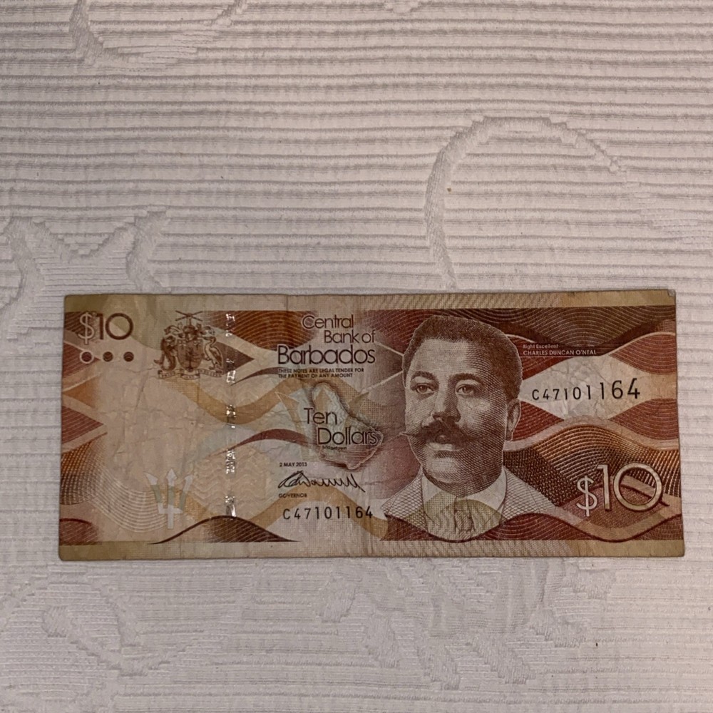BARBADOS 10 Dollars 2013 P-75a UNC