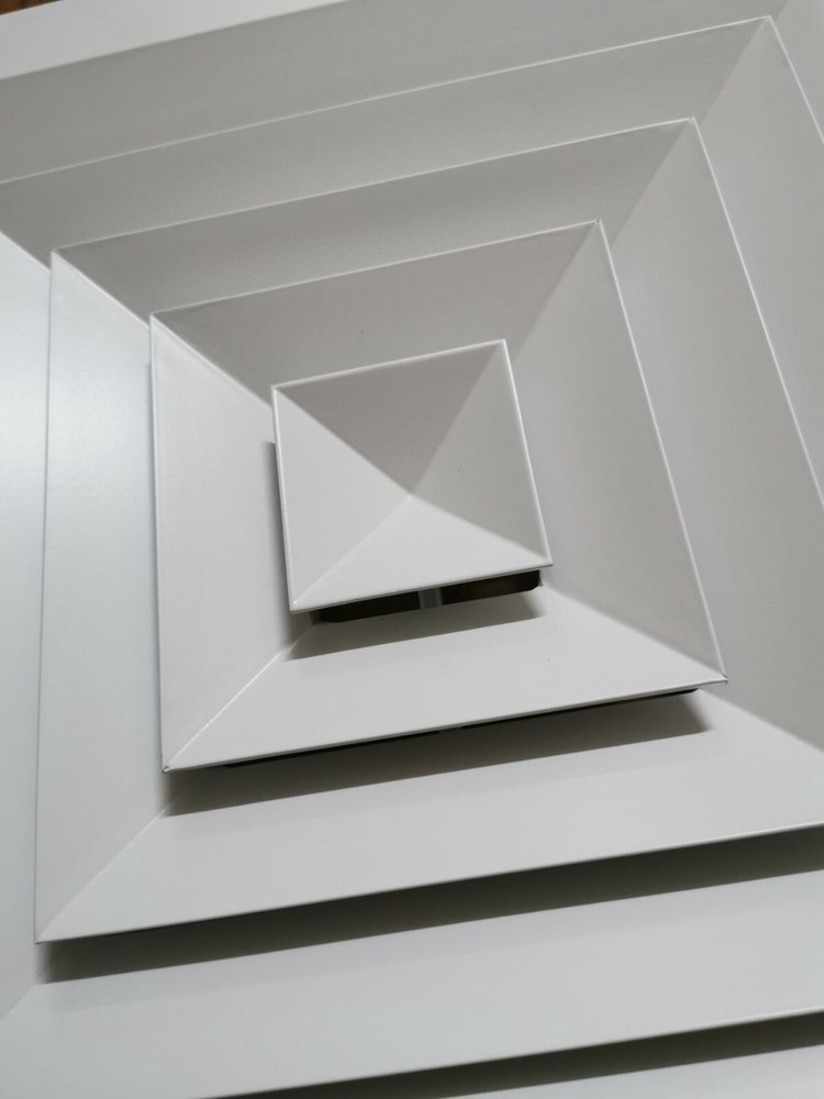 * Duct Square Celling Lay-In Diffuser with removable core+ Neck Adaptor