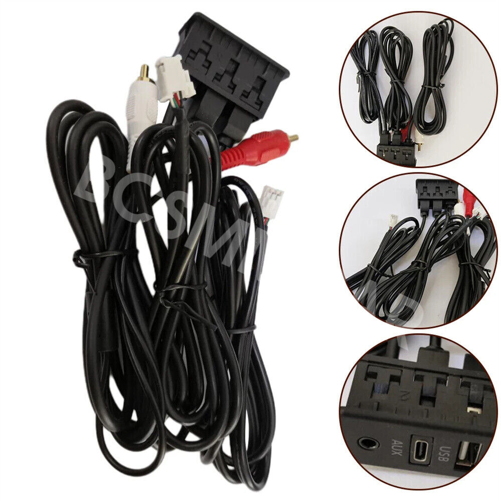 USB TYPE-C AUX Port 145cm Extension Cable Adapter Panel For Car Dash Flush Mount