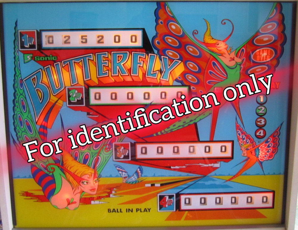 1977 Sonic Butterfly Pinball Machine Rubber Ring Kit