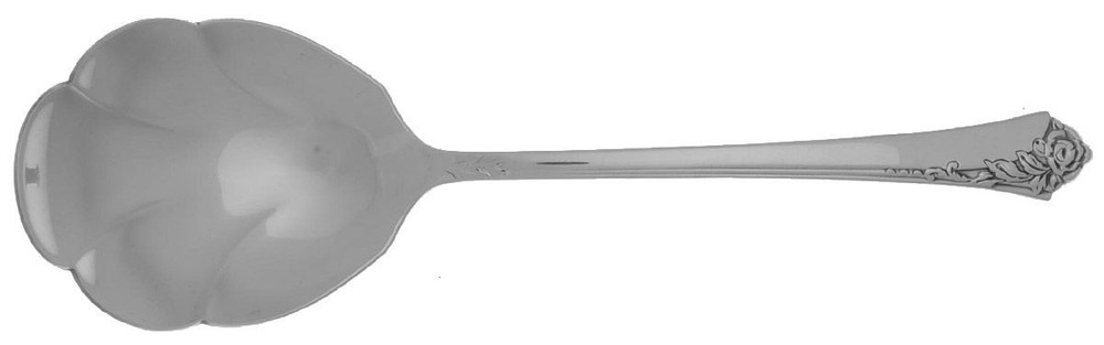 Oneida Silver Damask Rose  Shell Casserole Spoon 491212