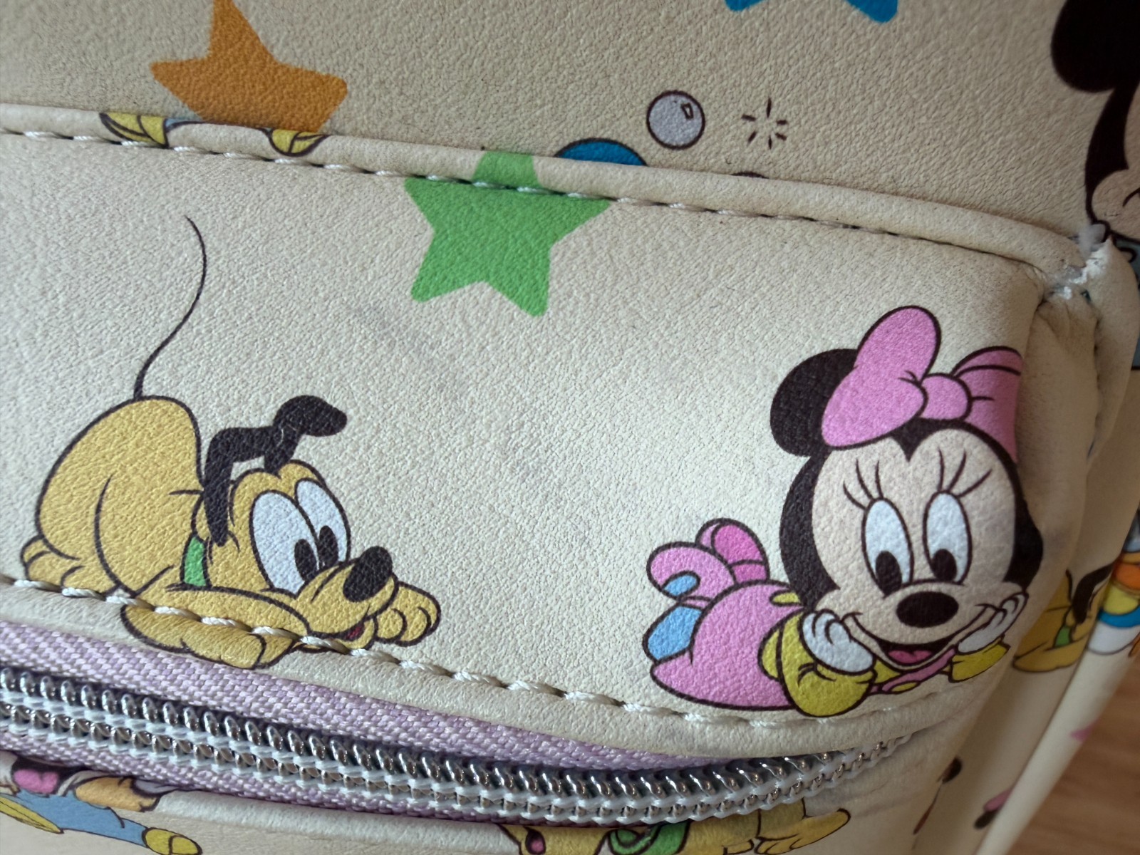 Loungefly Disney Baby Mickey Mouse Minnie Mouse Donald Pluto Mini Backpack VGC