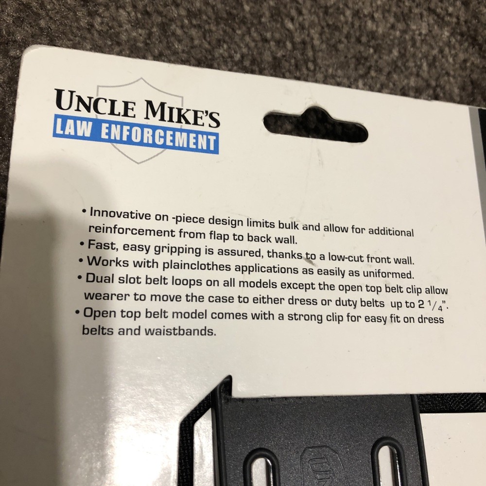 Uncle Mikes 7792-1 Open Handcuff Case Duty Cuff Case NEW Two Pack