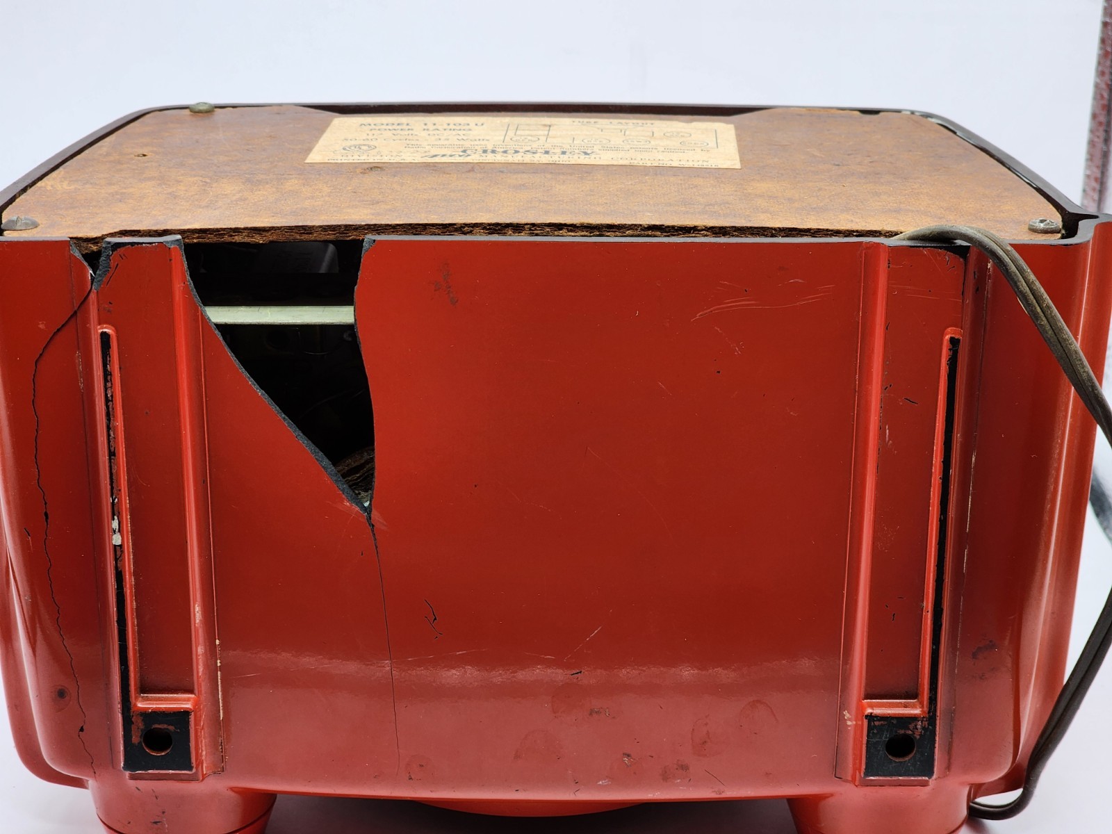 1951 Crosley "Bullseye" Tube Radio Mid-Century Atomic Era Model 11-100 Series