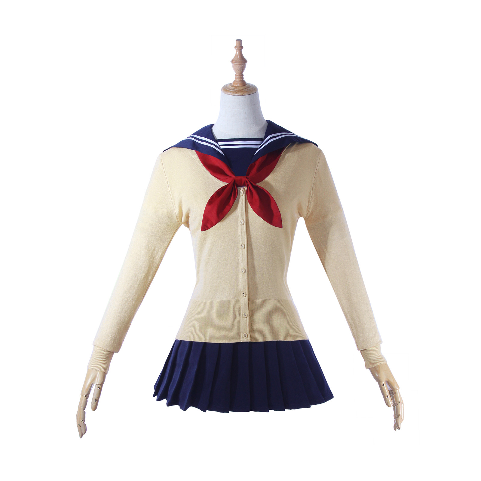 My Hero Academia Himiko Toga Cosplay Costume Wig JK Uniform Outfit Full Set