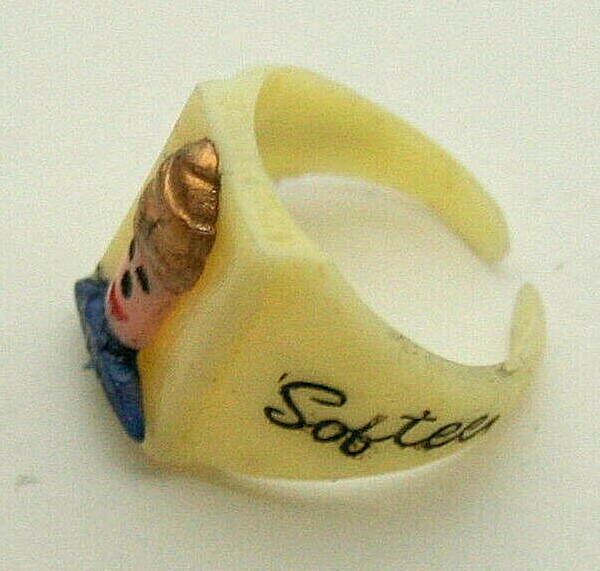 Vtg Mister Mr Softee Ice Cream Premium Toy Plastic Ring Promo NOS New 1950-60s