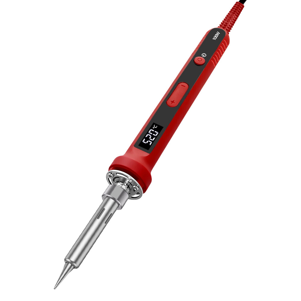100W Soldering Iron Digital Display Adjustable Temp Inter Heated Welding Irons