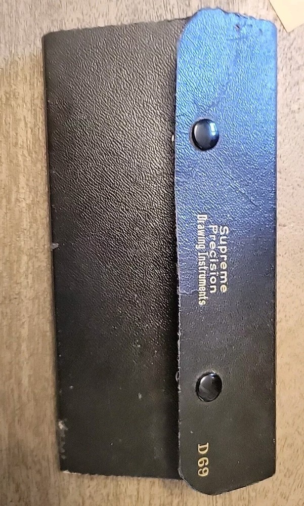 Vintage SUPREME Precision Drafting Drawing Tools Instrument set D69