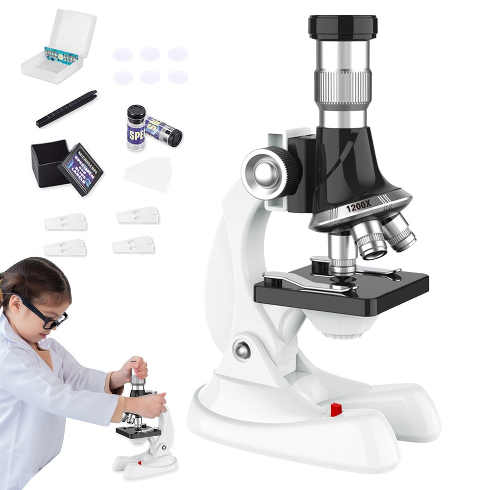 Kids Microscope Monocular Microscope Mini Kit for Beginner Biological Microscope