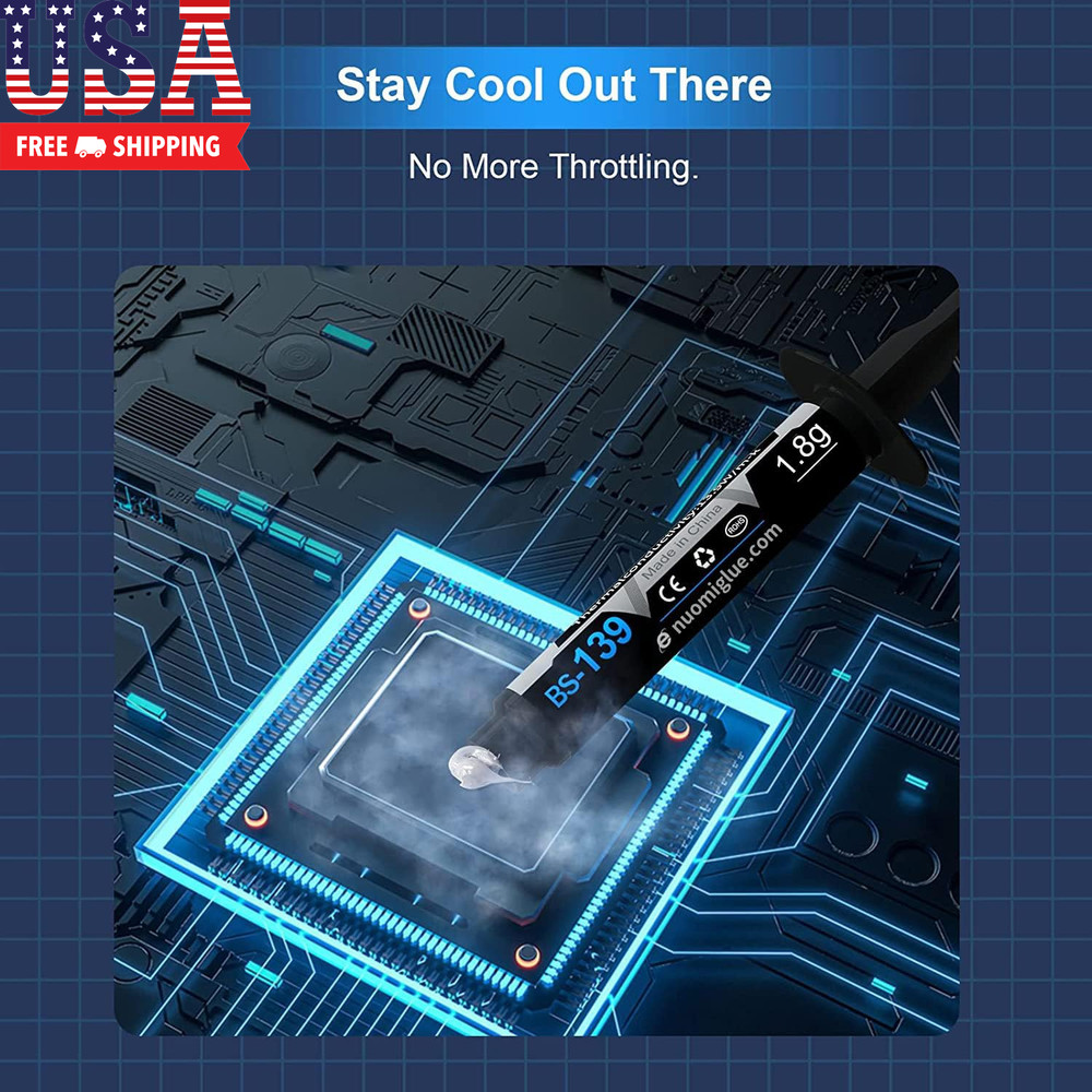 Thermal Paste, 1.8G with Toolkit CPU Paste Thermal Compound Paste Heatsink for I