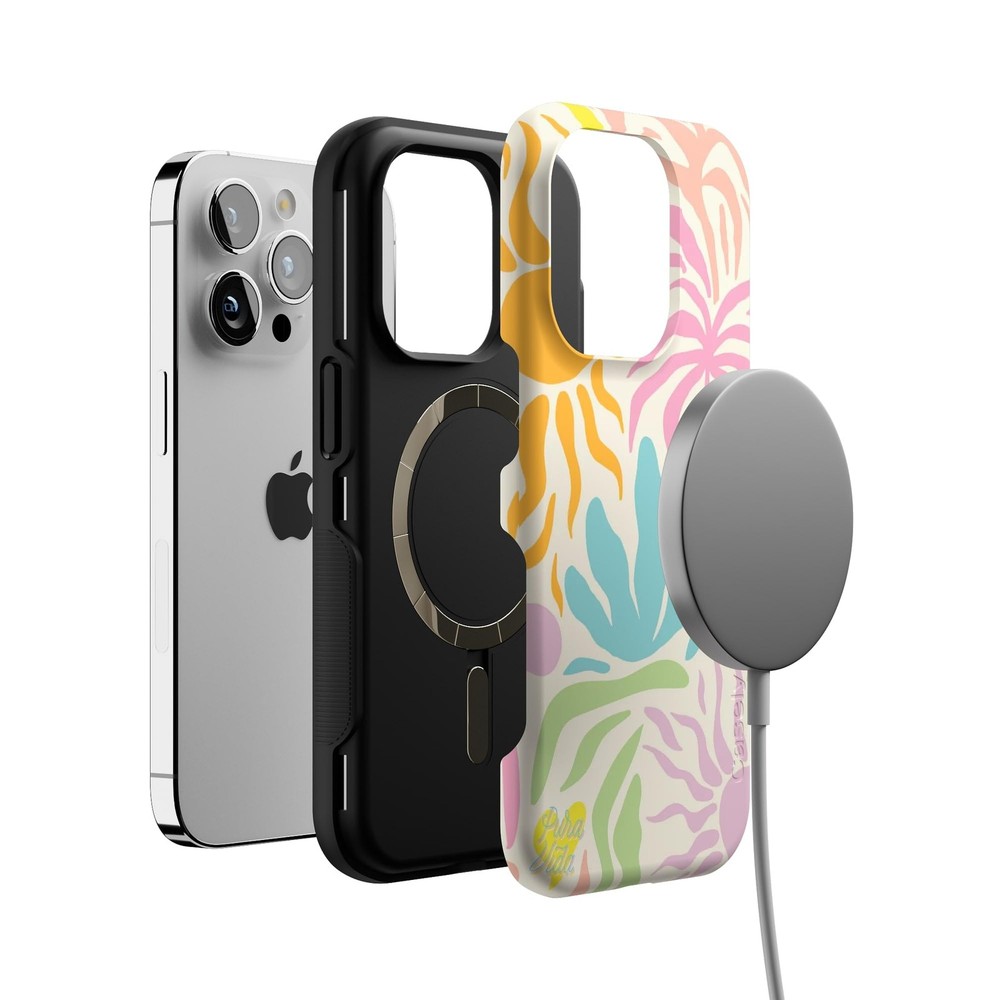 Casely iPhone 14 Pro Case | Pura Vida | Oasis | Bold Protective Design | Compati