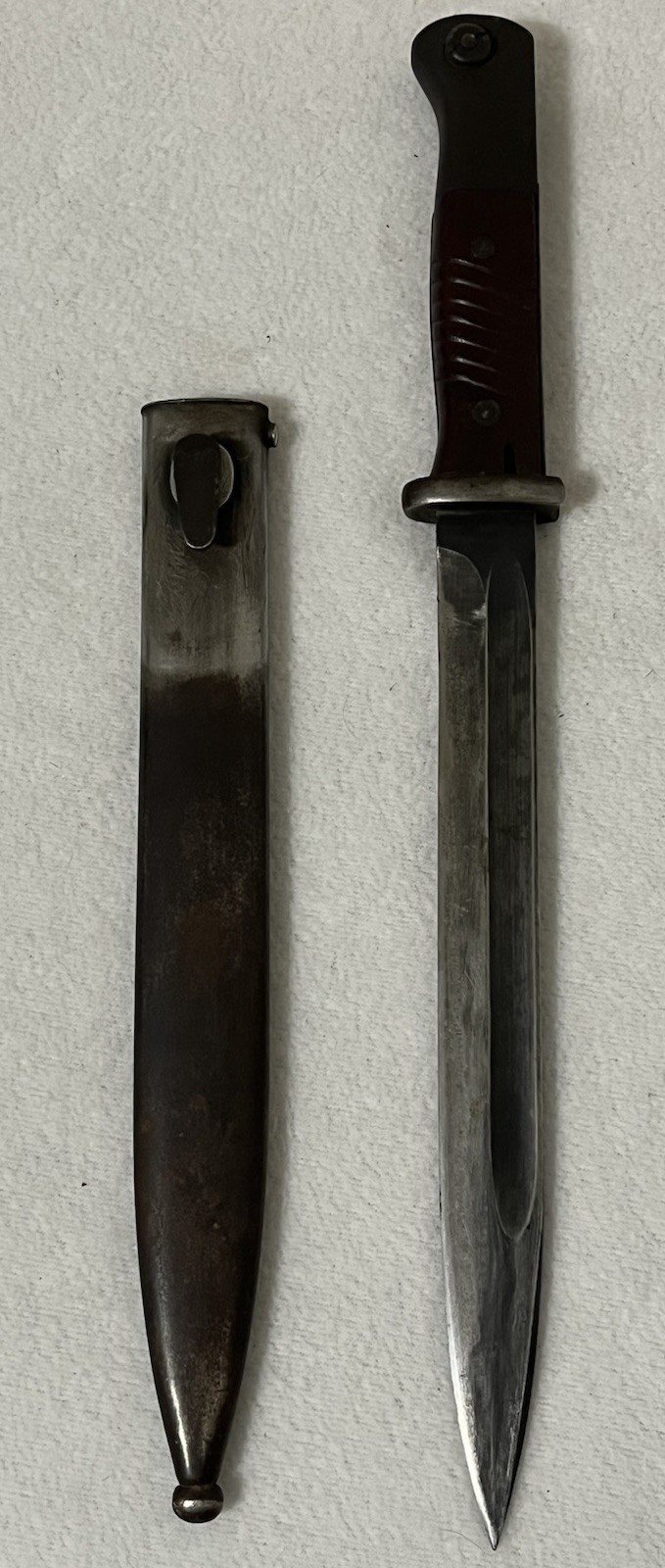 WW2 GERMAN K98 BAYONET WITH SCABBARD AND FROG