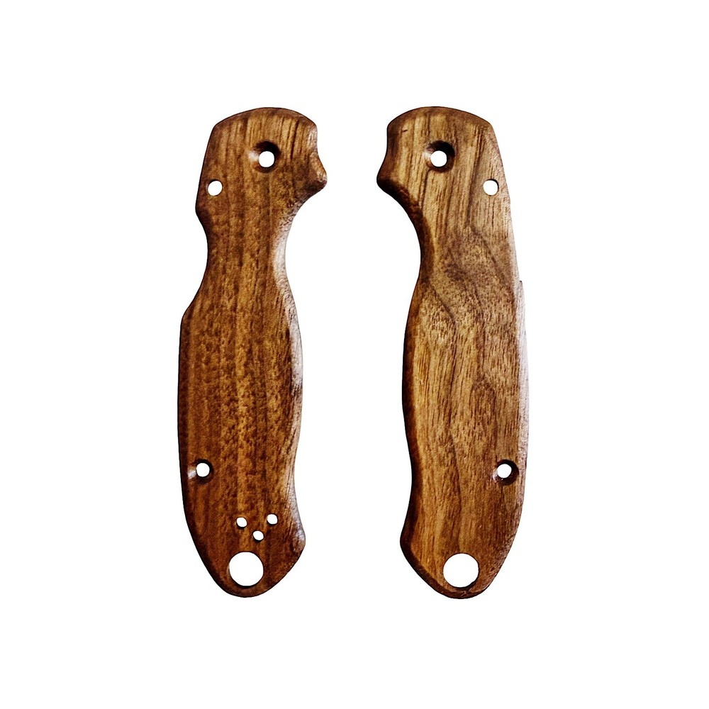 Smooth walnut scales for Spyderco Paramilitary 3