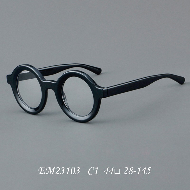 BETSION Acetate Retro Round Reading Glasses Women Men Reader Eyeglass frames