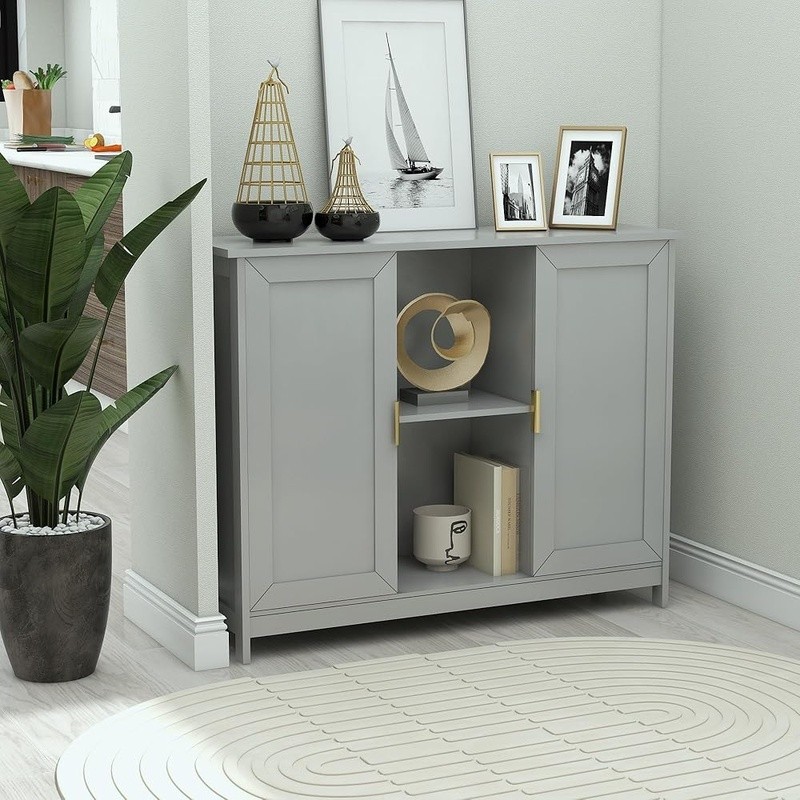 Multi Functional Storage Buffet Cabinet Kitchen Sideboard Entryway Home Decor US