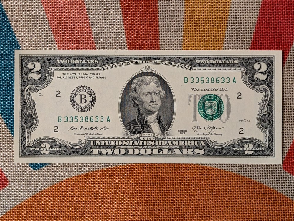$2 Two Dollar Bill - 2013 - Uncirculated - BEP