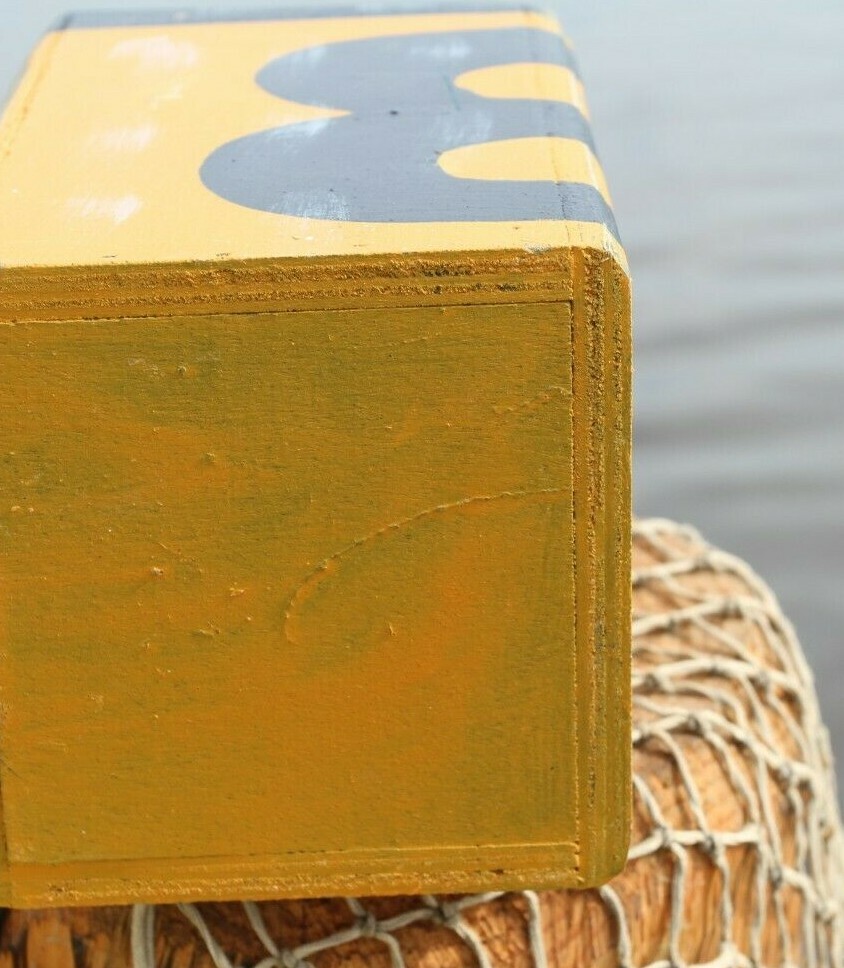 Crab Shack Decor Weathered Look Wood Buoy Fishing Float - WF-3