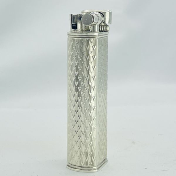 Working Dunhill Gas Lighter silver Sylphide without box