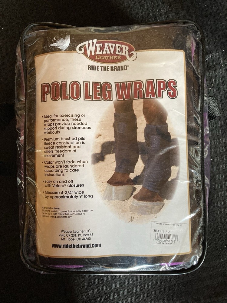 Purple Weaver Polo Wraps