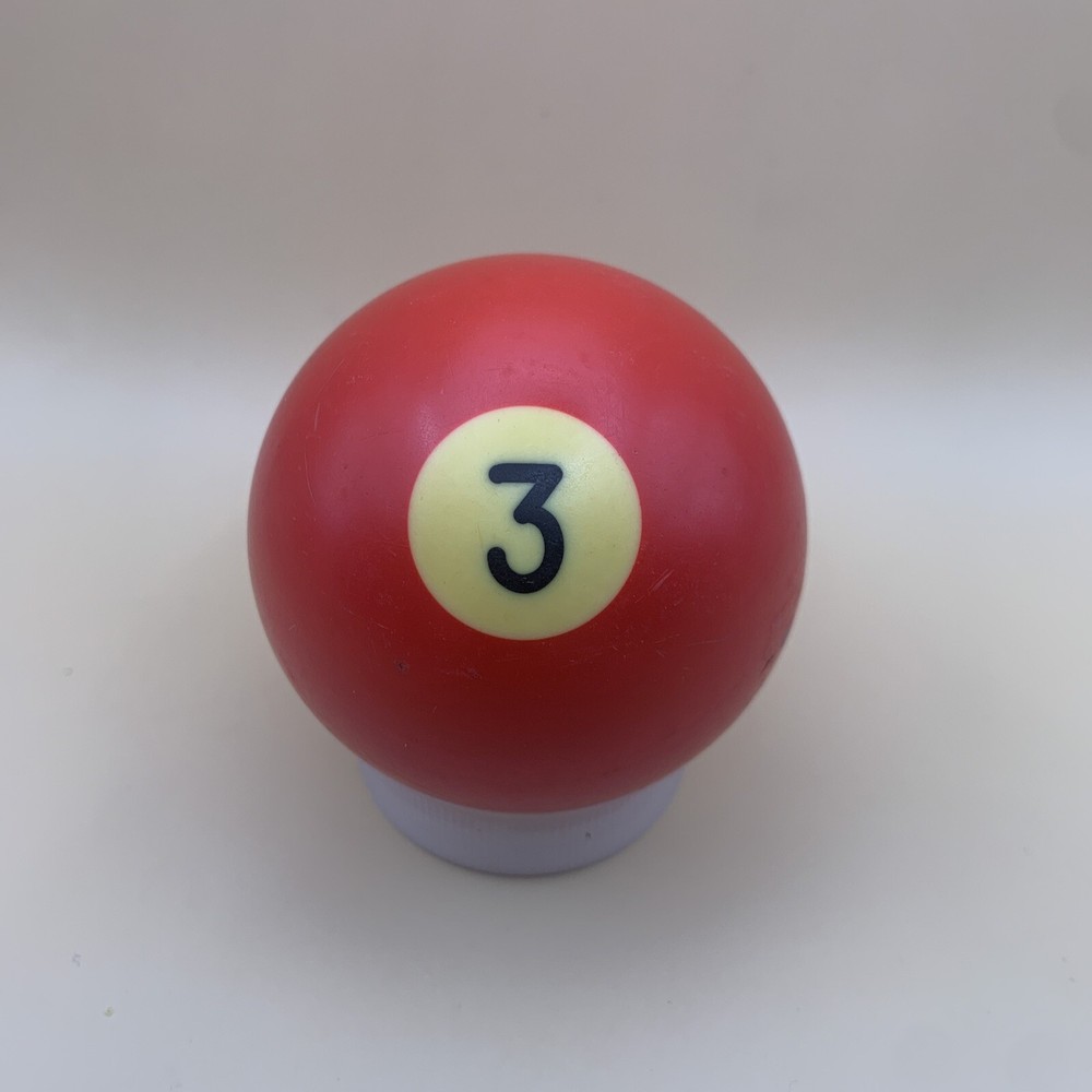 Vintage Replacement Pool Ball Billiards Red Solid #3 Ball 2 1/4" Diameter