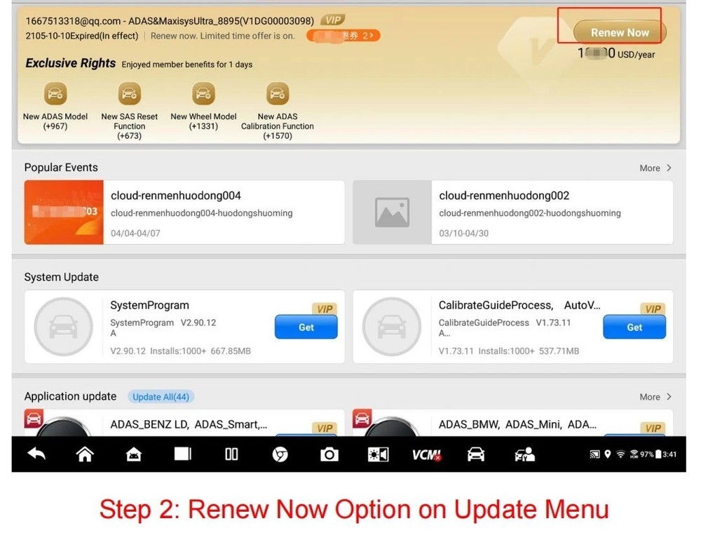 Autel Maxisys Elite One Year Update Service Subscription Total Care Program