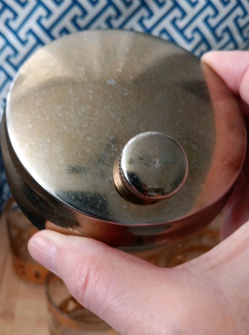 Vtg MCM 60s Culver Antigua Cocktail Shaker Low Ball 5 Pc Barware Set 22k Gold