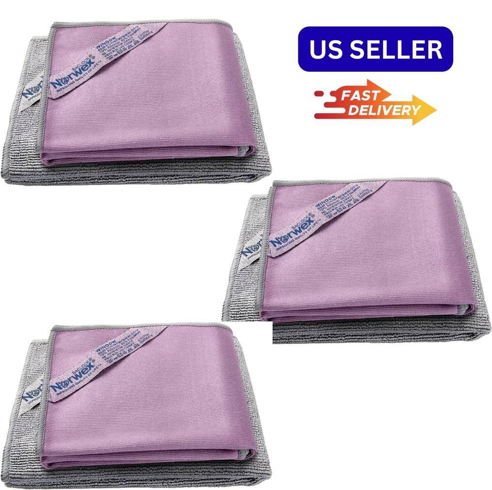 3 PACK (6Pcs) Norwex Basic Package, EnviroCloth + Window Cloth. FAST SHIPPING