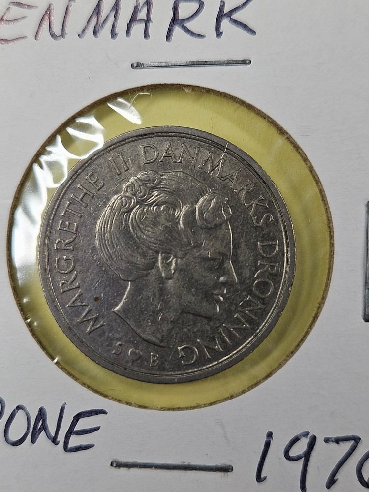 COINS - DENMARK - 1 KRONE 1976