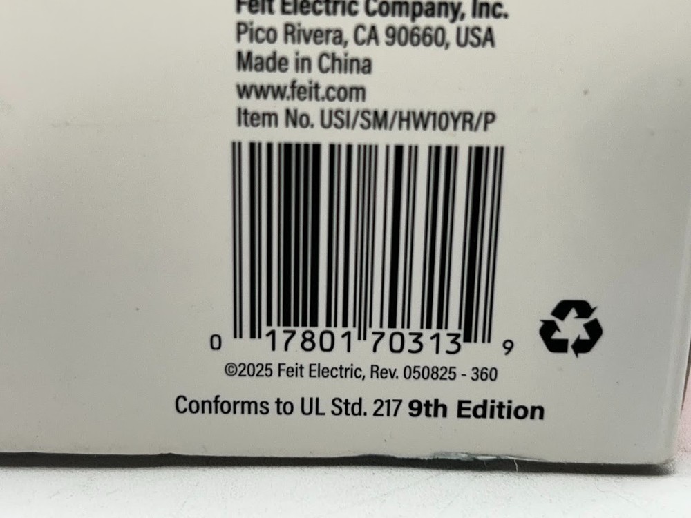 Universal Security Instruments Hardwired Smoke Detector – Photoelectric Sensor