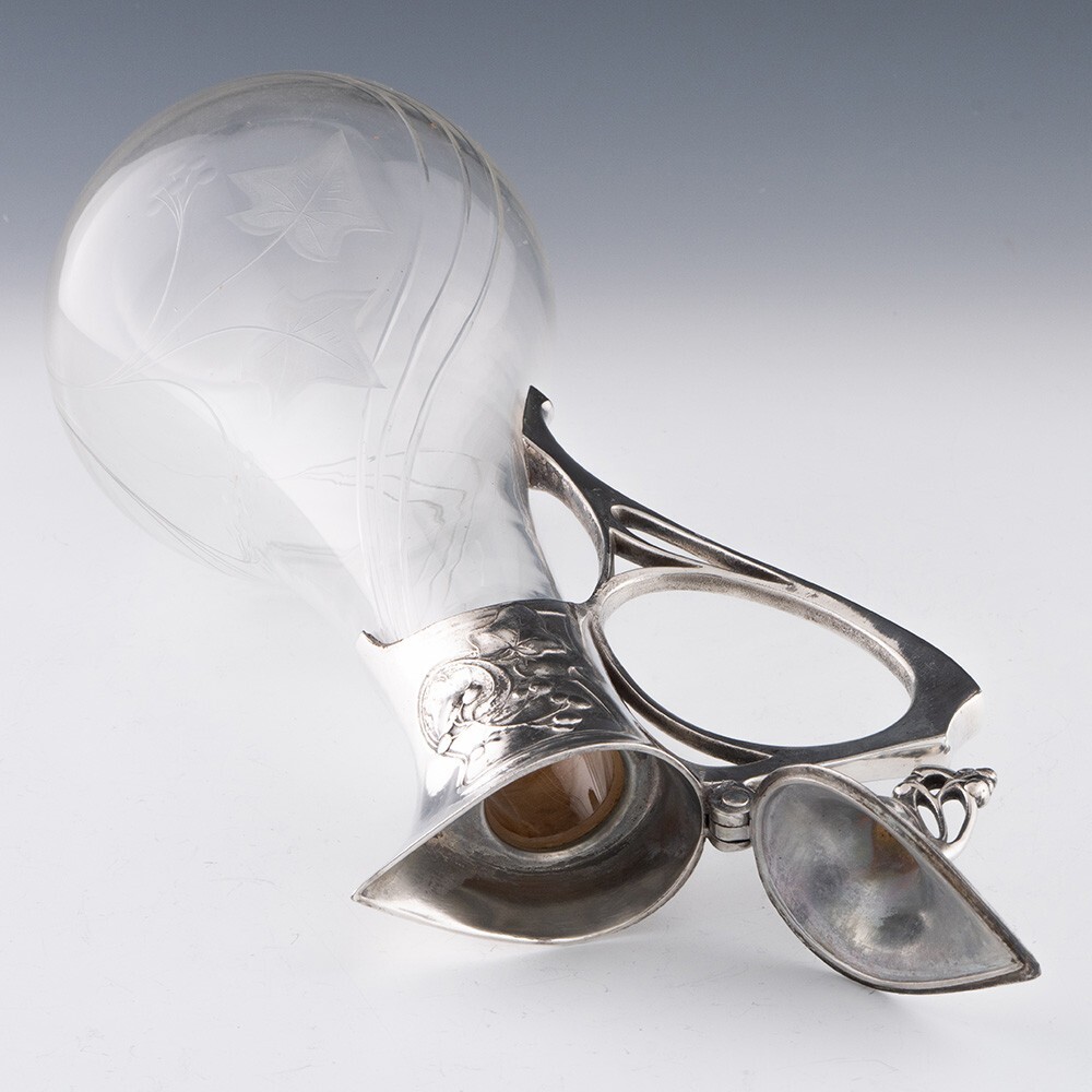 WMF Claret Jug with Silver Plated Mount c1905