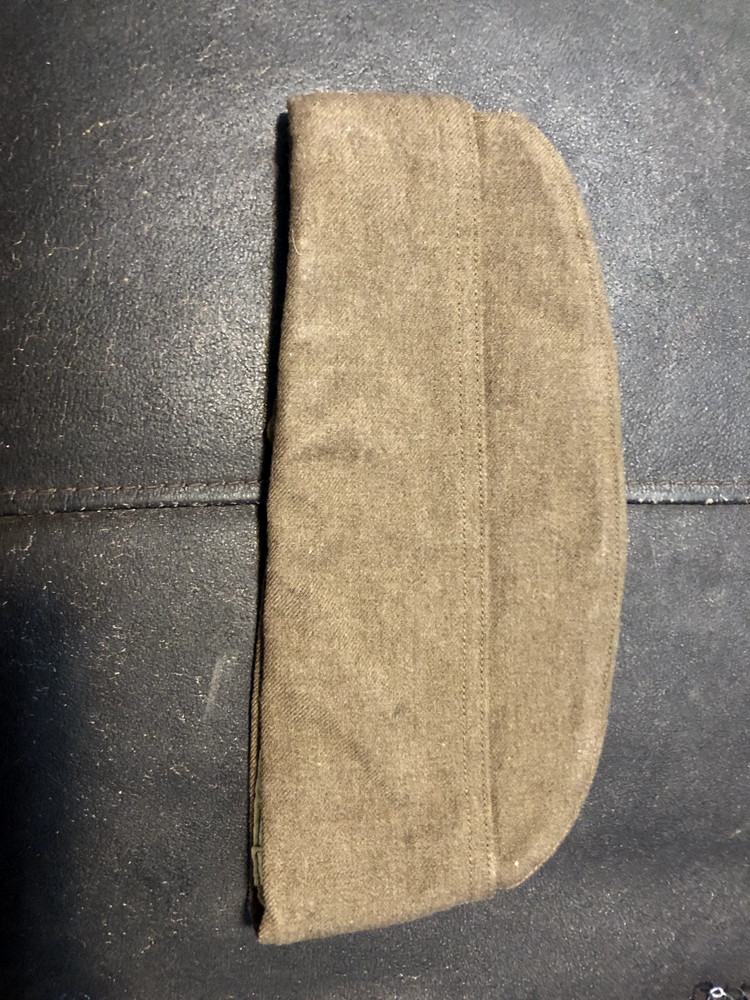 ORIGINAL WWII US ARMY OVERSEAS GARRISON HAT CAP-LARGE, 7 1/8THS