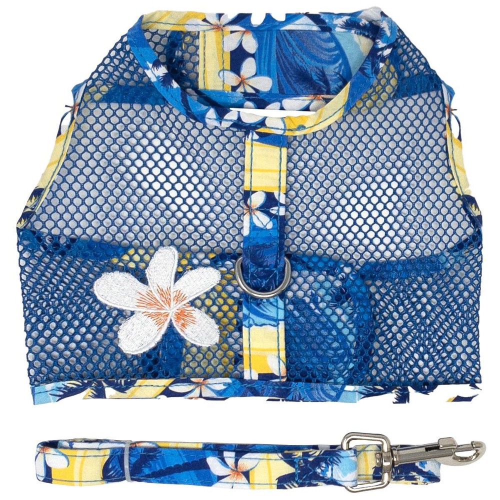 Doggie Design Cool Mesh Dog Harness with Leash - Catching Waves