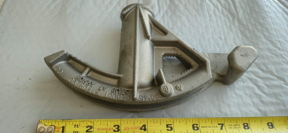 GARDNER NO. 910 1/2” THINWALL CONDUIT PIPE BENDER - USA! NICE CONDITION!