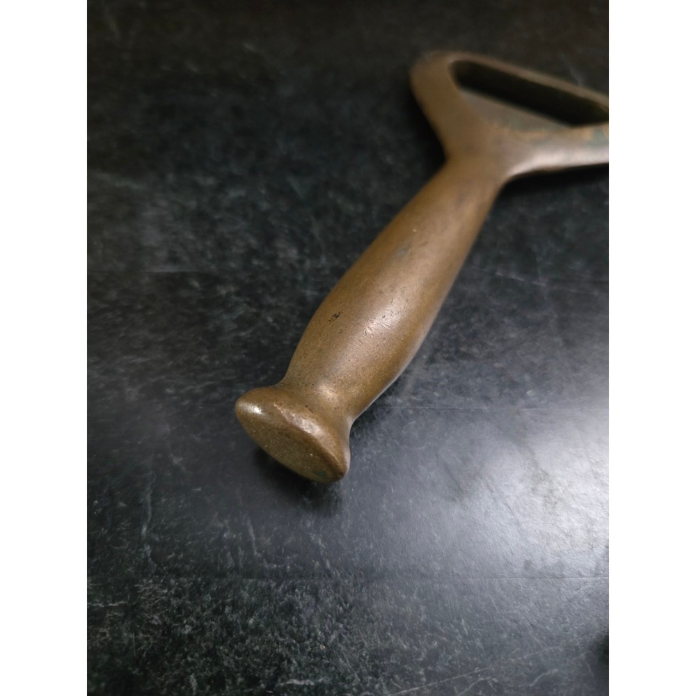 Vintage Solid Brass Bottle Openers Set 2 Mid Century Barware Heavy