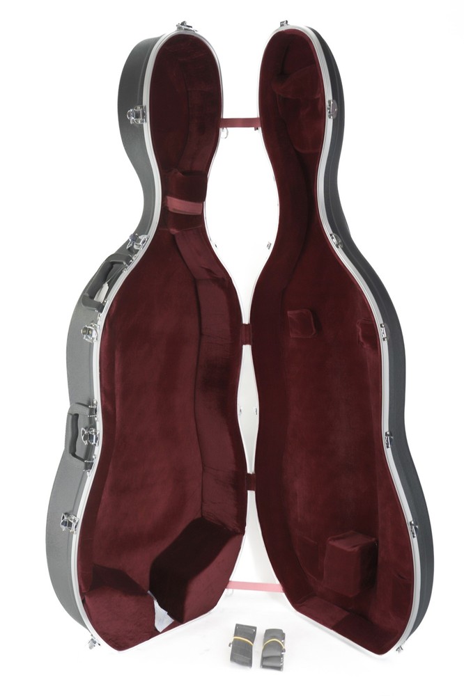 Bellafina ABS Cello Case With Wheels 3/4 Size - DENTED